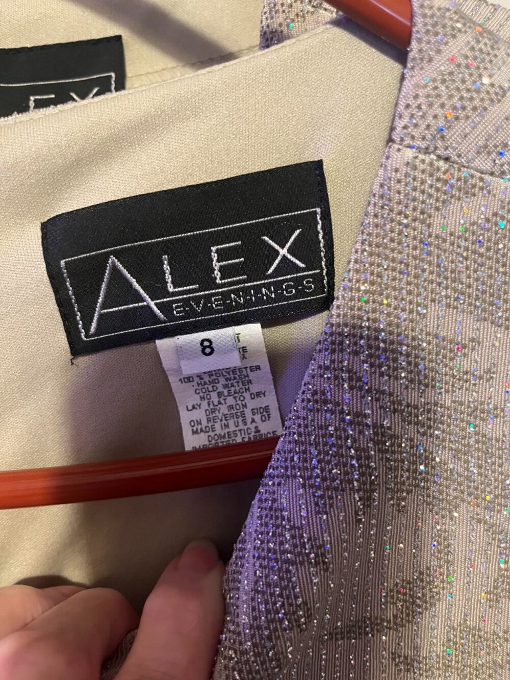 ALEX EVENINGS Stunning Gown 2 pc. Sleeveless with jacket. Mother of the Bride - Picture 10 of 10